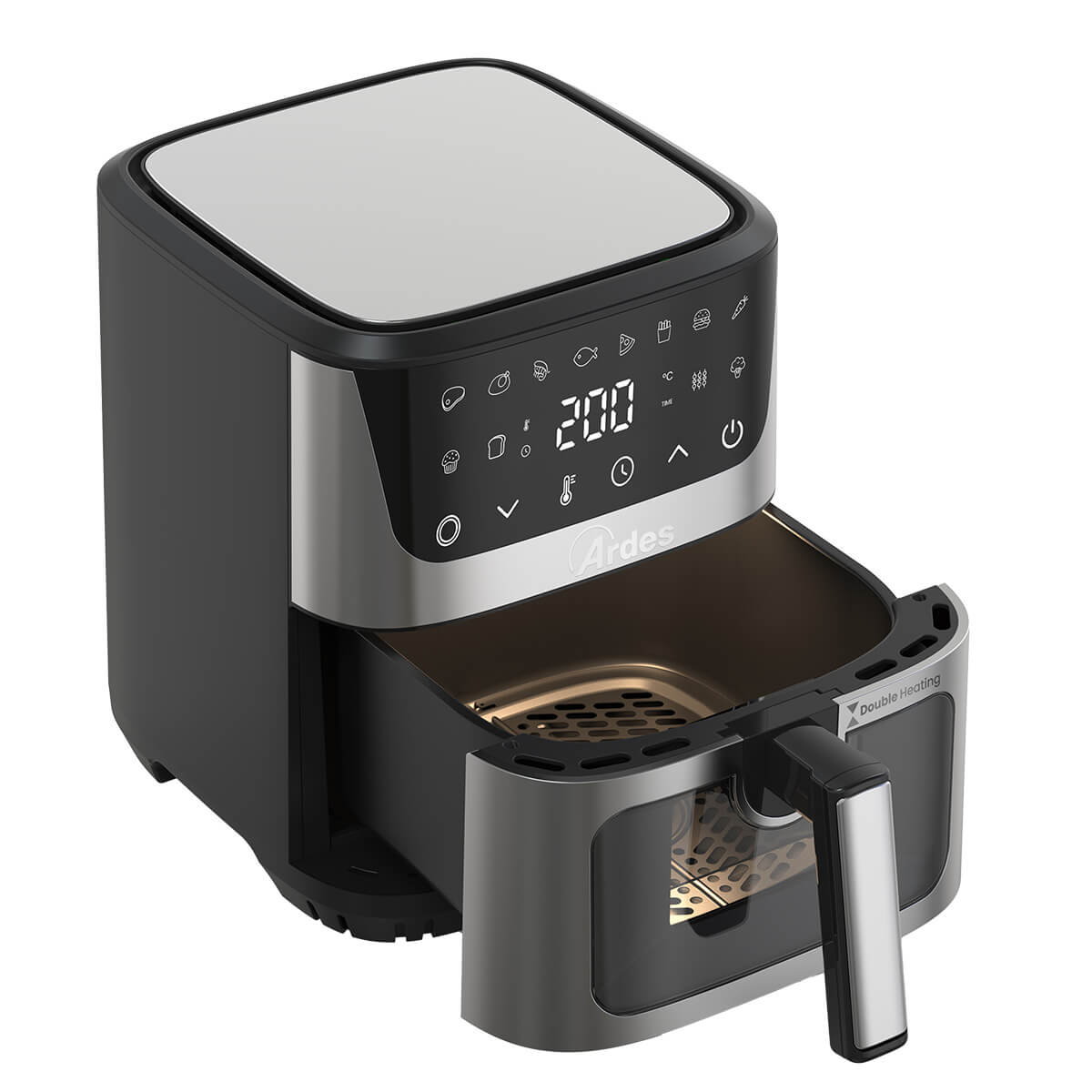 ardes-friggisana-supreme-arfrya15dr-hei-luftfritteuse-6-5l-mit-doppel-heizung image 3