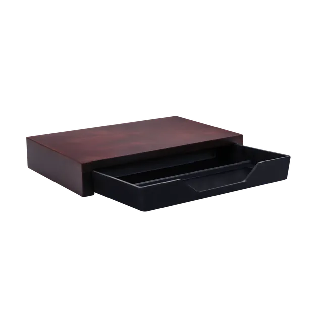 aliseo-bridge-tray-tablett-bambus-mahagoni-mit-schubfach image 1