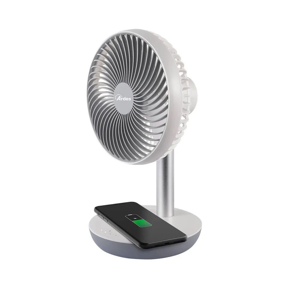 ardes-chargy-ar5f04wc-usb-ventilator-mit-wireless-charging-und-powerbank-8000-ma image 1