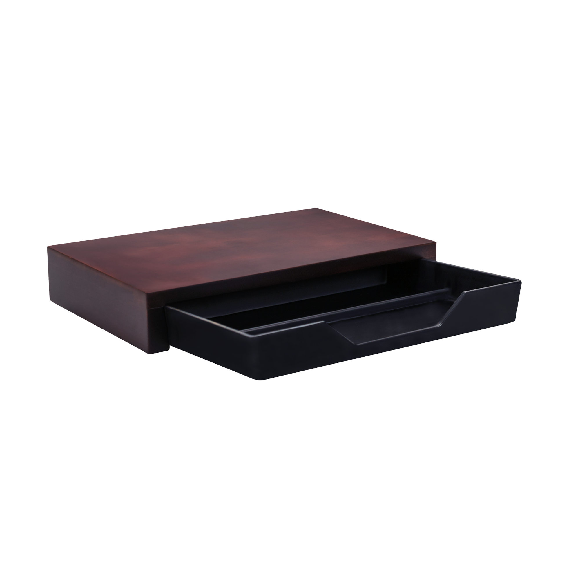 aliseo-bridge-tray-tablett-bambus-mahagoni-mit-schubfach image 1