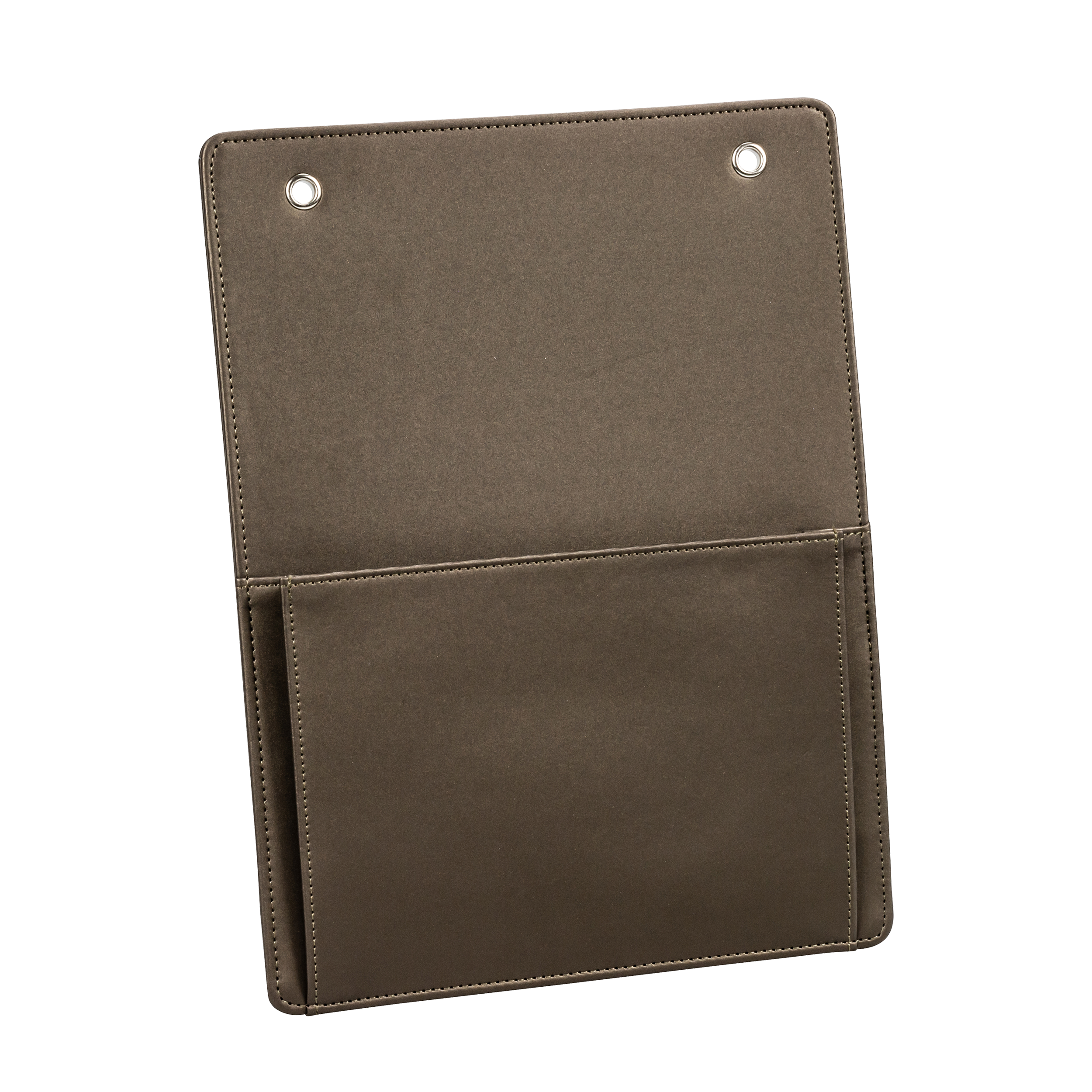 aliseo-londoner-info-wandhalter-kunstleder-schwarz-taupe image 1