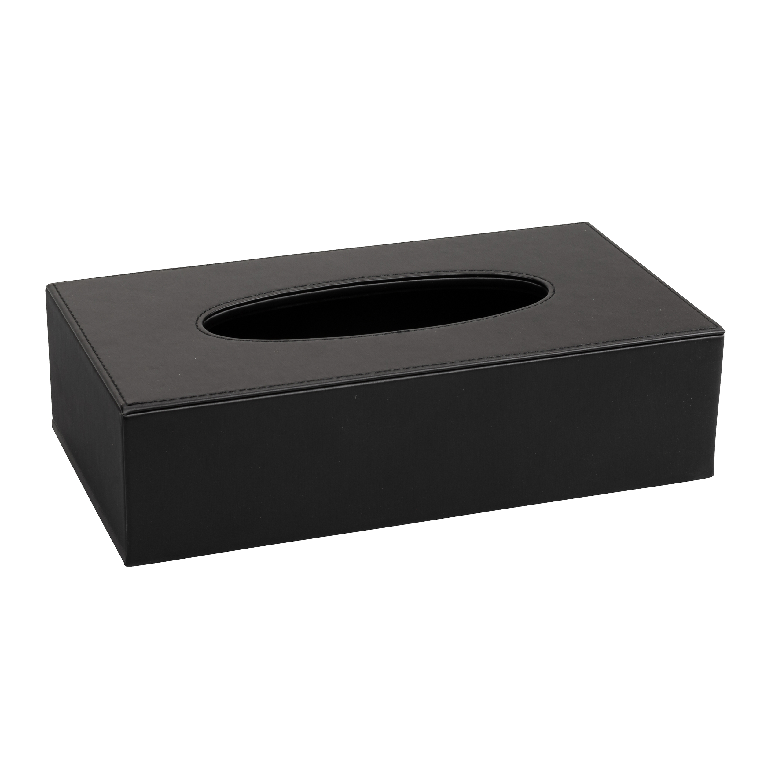 aliseo-londoner-kosmetiktuchspender-kunstleder-schwarz-taupe-2 image 1