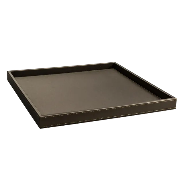 aliseo-londoner-minibar-tablett-kunstleder-schwarz-taupe image 1