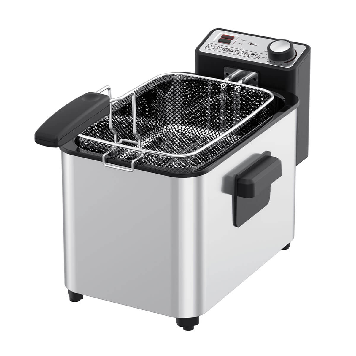 ardes-dorella-4l-ardeep01-edelstahl-fritteuse-4-liter-bis-190-c image 2