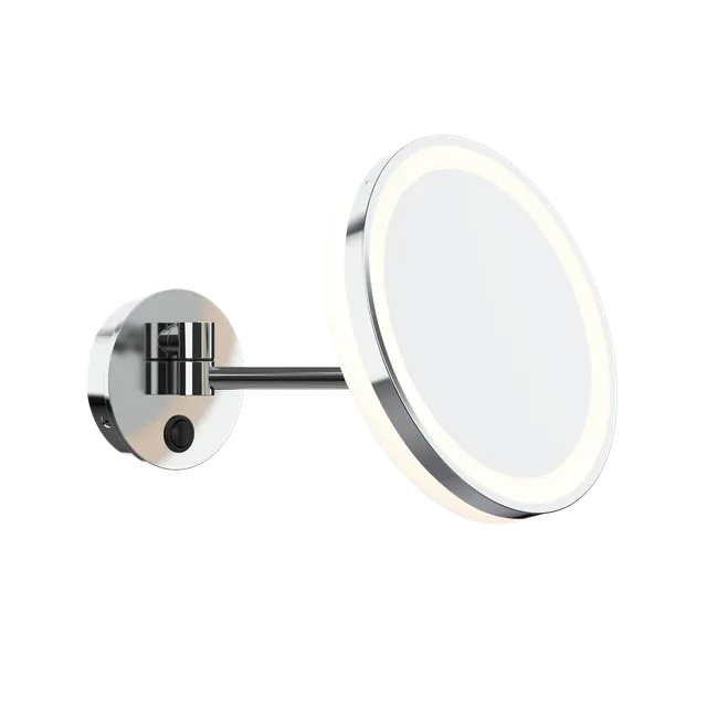 aliseo-led-me-kosmetikspiegel-mit-schwenkarm-3-fach-vergr-erung image 1