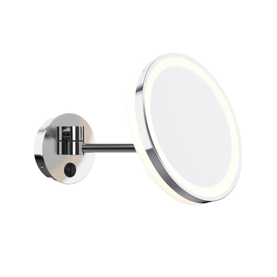 aliseo-led-me-kosmetikspiegel-mit-schwenkarm-3-fach-vergr-erung image 1