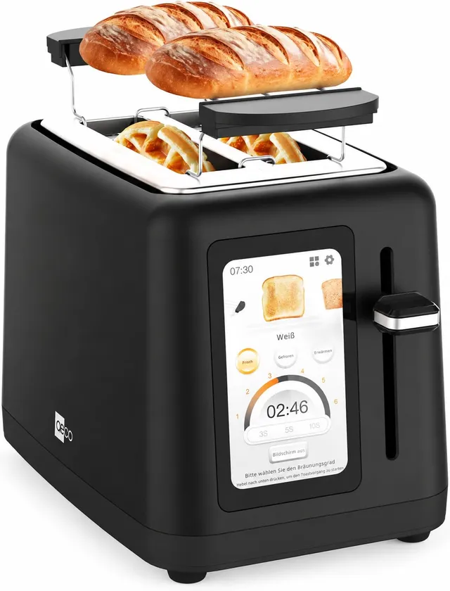 aeco-toastlab-elite-toaster-2-scheiben-5-lcd-850w image 1