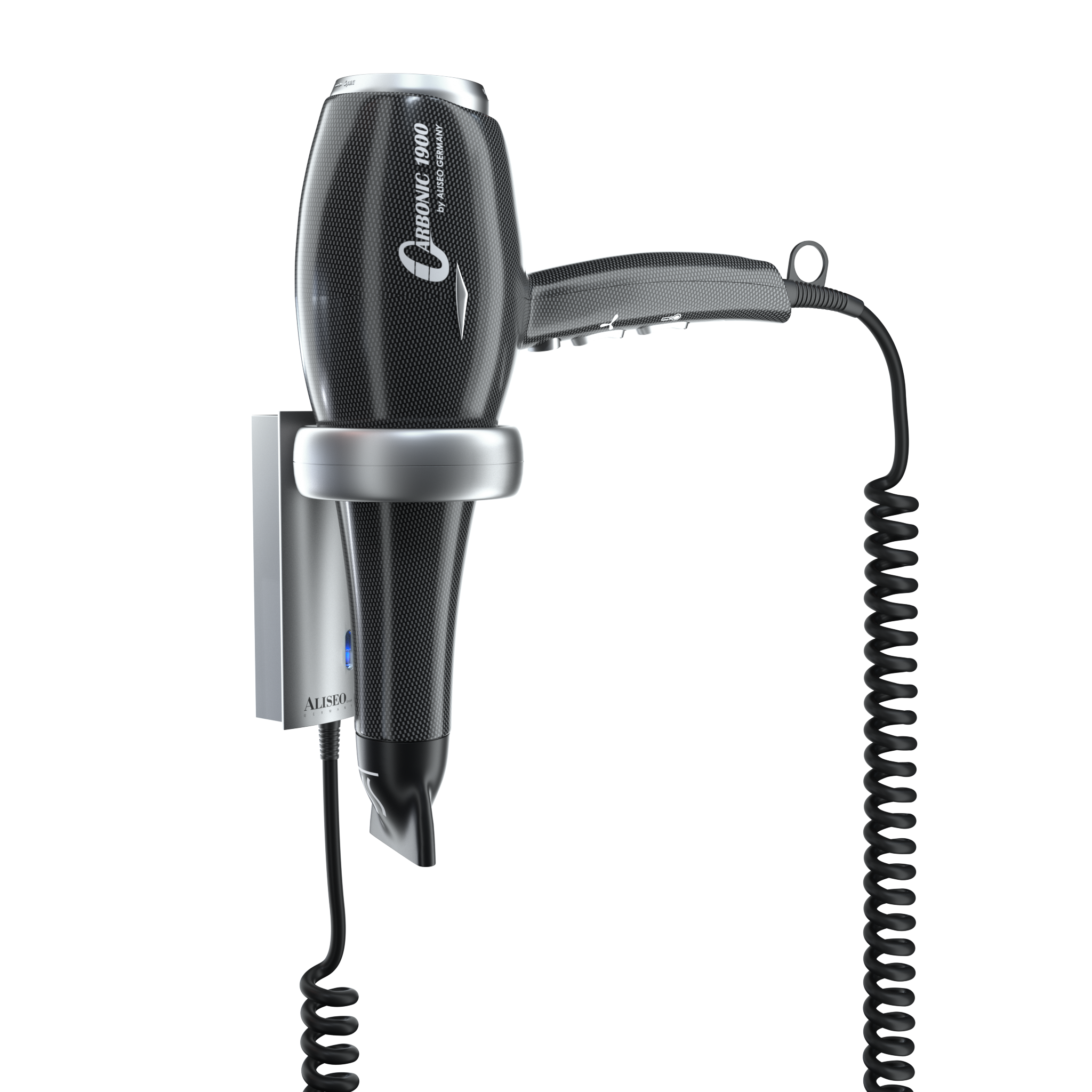 aliseo-carbonic-1900-hotel-haartrockner-mit-wandhalterung image 1