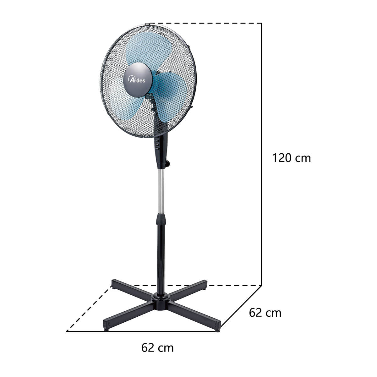 ardes-easy-40p-ar5ea40p-standventilator-40-cm-schwarz image 5