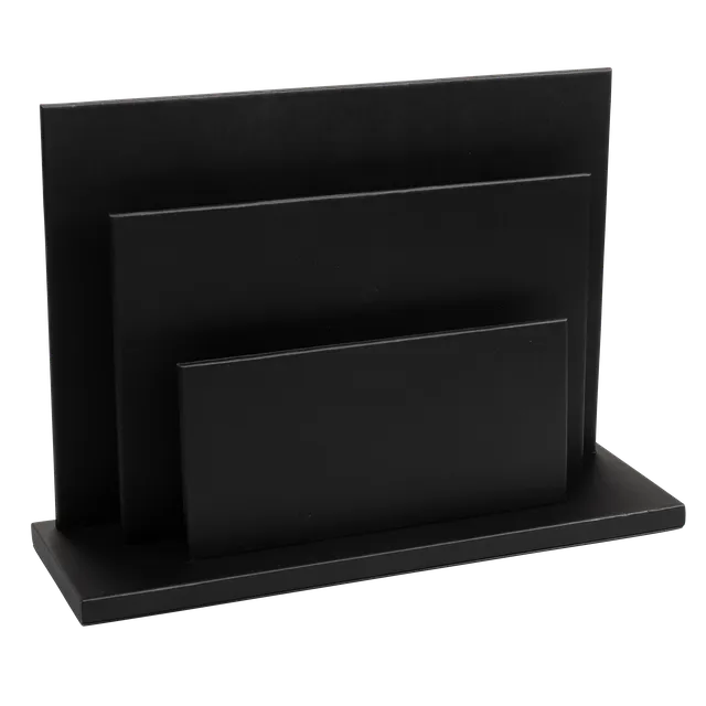aliseo-londoner-zeitschriftenst-nder-kunstleder-accessoire-schwarz-taupe image 1