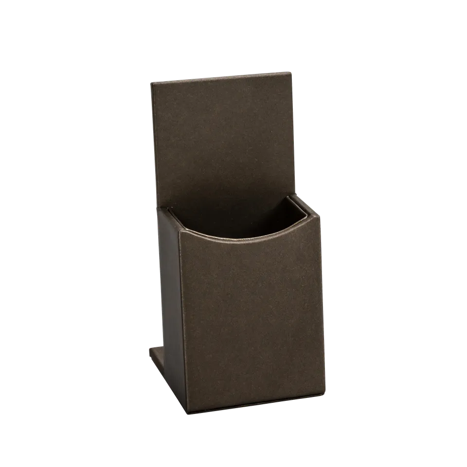 aliseo-londoner-fernbedienungsst-nder-kunstleder-schwarz-taupe image 1
