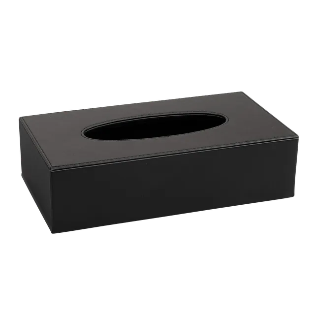 aliseo-londoner-kosmetiktuchspender-kunstleder-schwarz-taupe-2 image 1