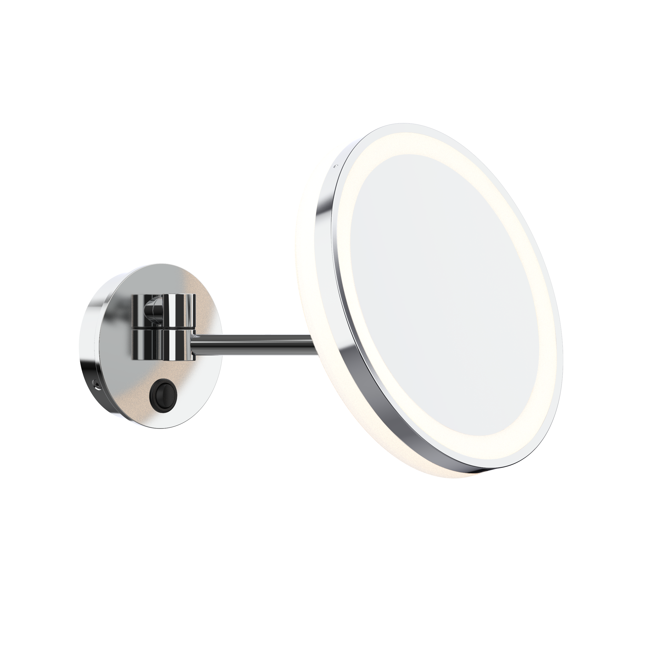 aliseo-led-me-kosmetikspiegel-mit-schwenkarm-3-fach-vergr-erung image 1