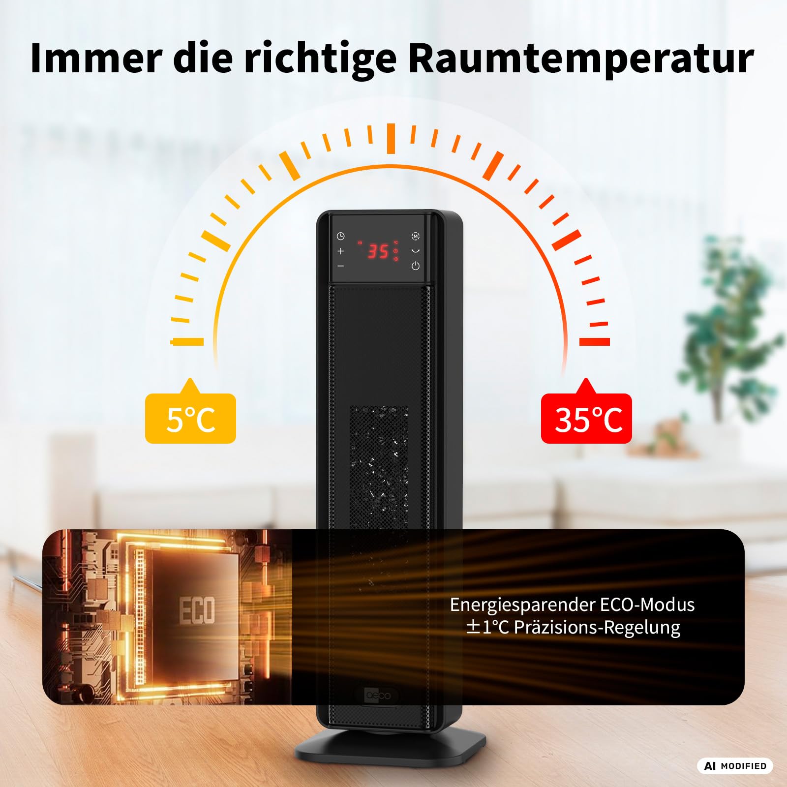 aeco-ecoheat-boost-heizl-fter-2000w-58-cm-mit-fernbedienung image 4