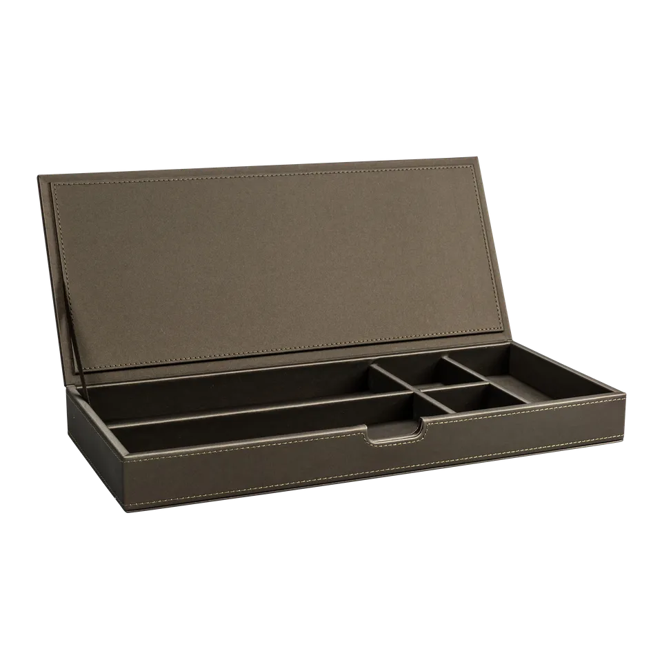 aliseo-londoner-utensilienbox-kunstleder-mit-deckel-5-f-cher image 1