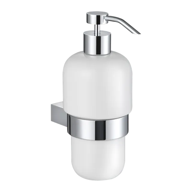 aliseo-architecto-seifenspender-keramik-300-ml-messing-chrom image 1