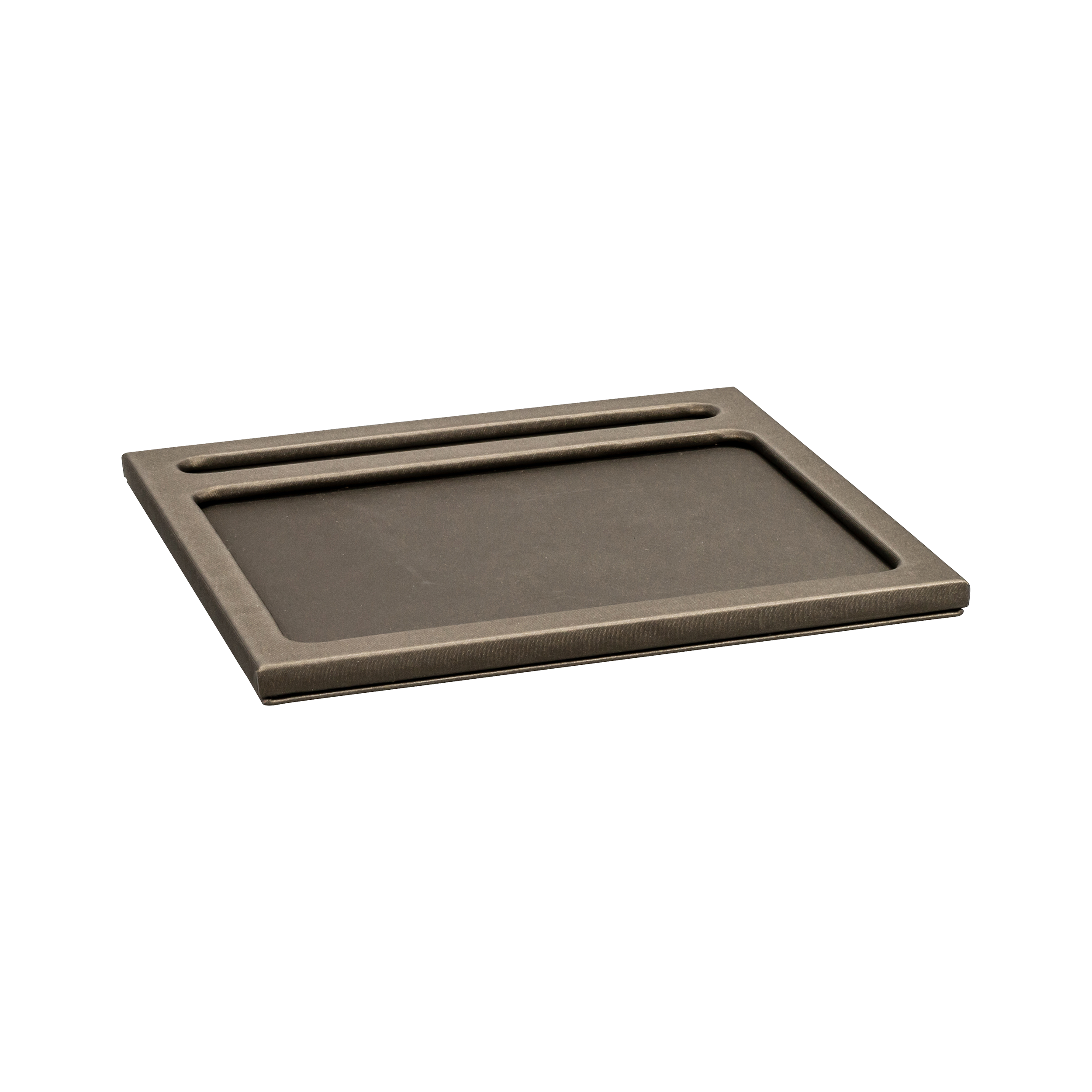 aliseo-londoner-notizblockunterlage-kunstleder-schwarz-taupe image 1