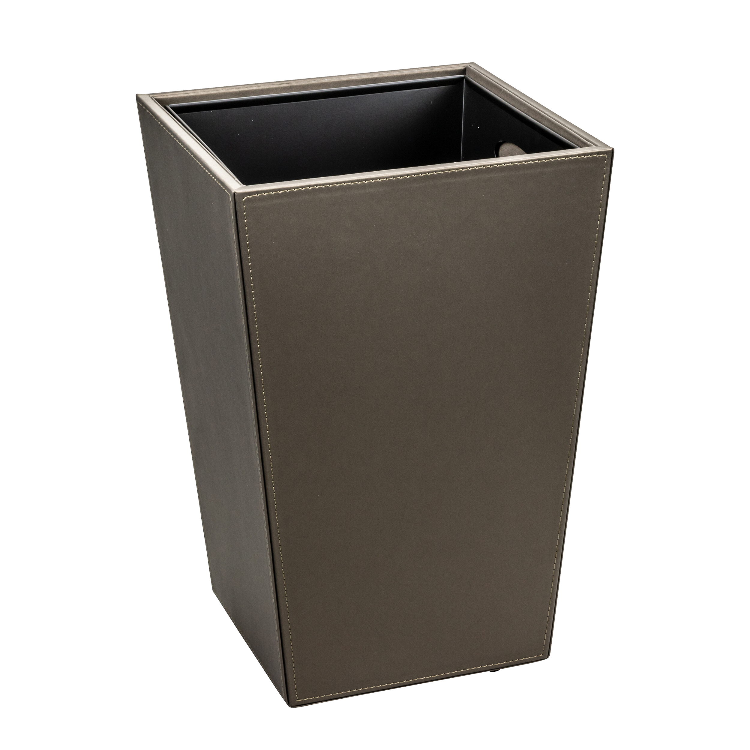 aliseo-londoner-abfallbeh-lter-mit-metalleinsatz-kunstleder image 1