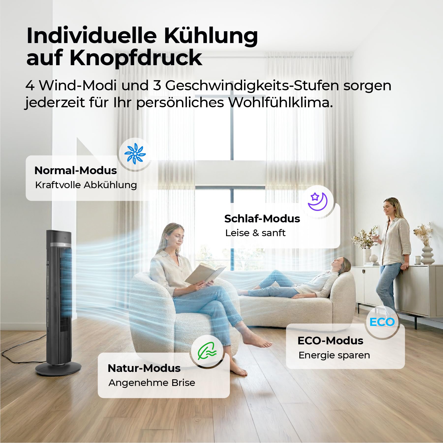 aeco-airx-zen-turmventilator-101-cm-mit-fernbedienung image 3