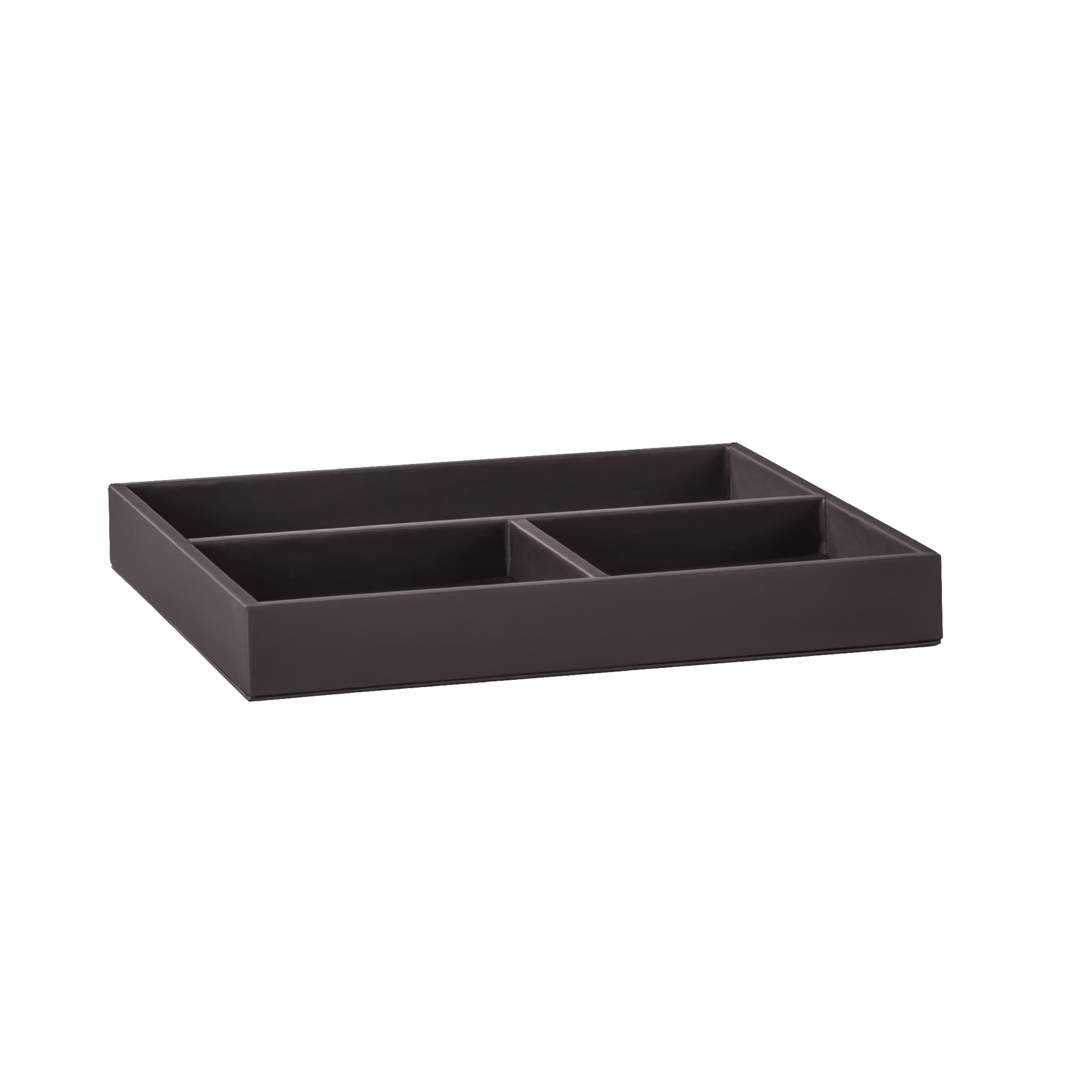 aliseo-londoner-utensilienbox-3-f-cher-kunstleder-schwarz-taupe image 1