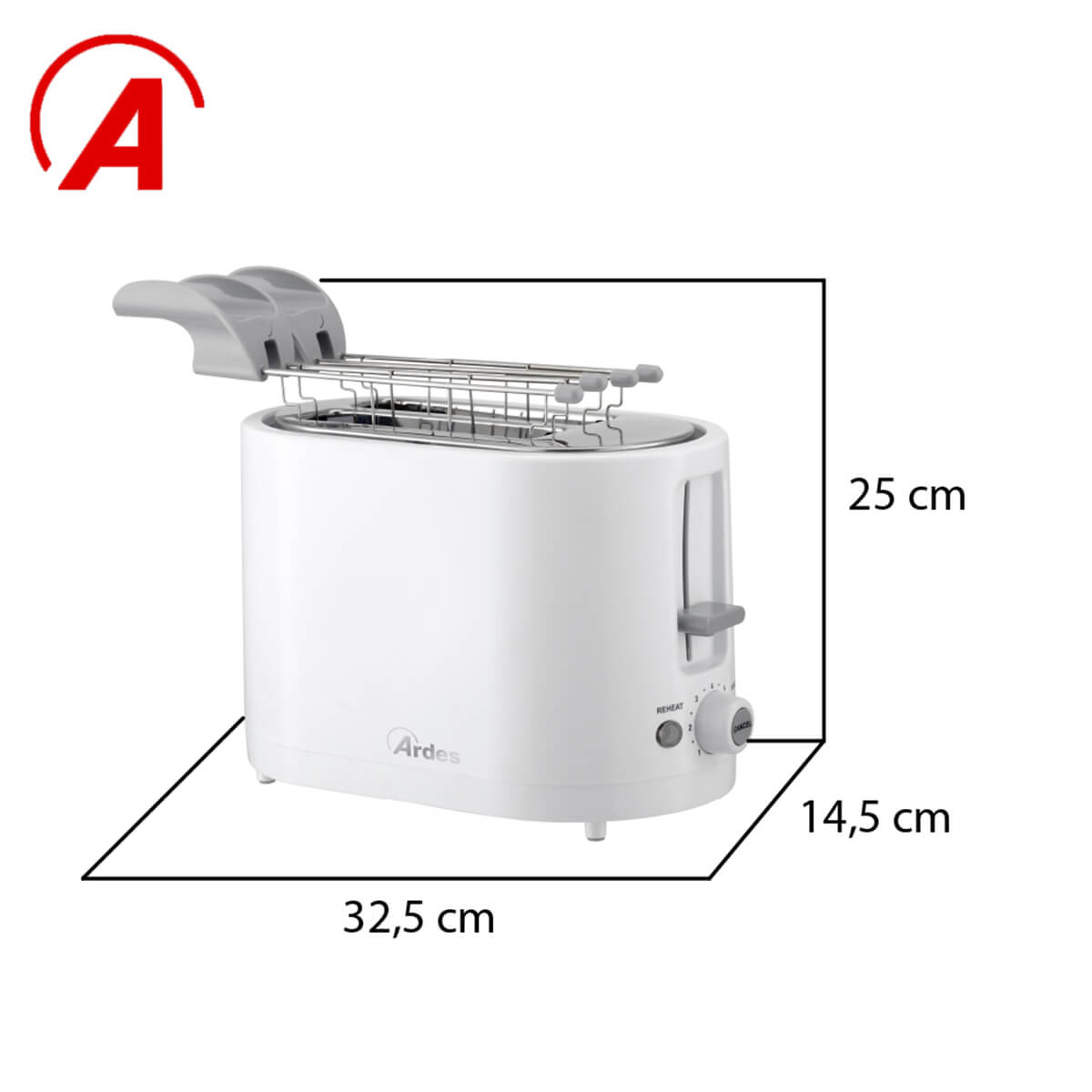 ardes-artoast01-tosto-sleek-toaster-2-scheiben image 5