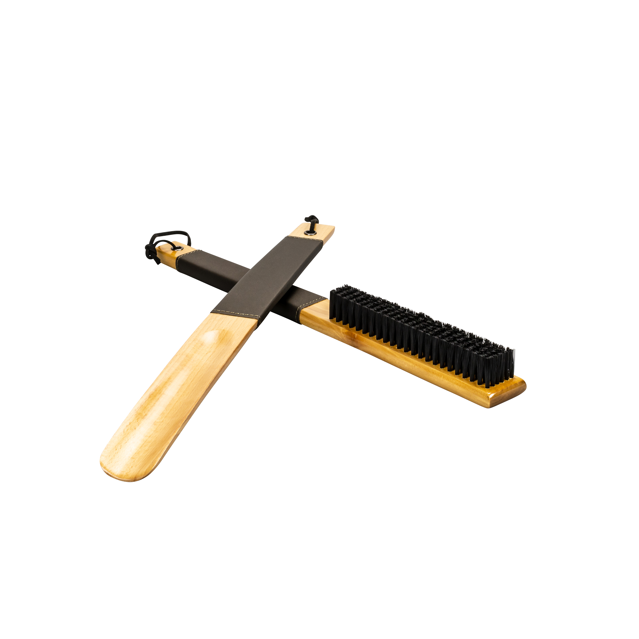 aliseo-londoner-kleiderb-rste-schuhl-ffel-set-holz image 1