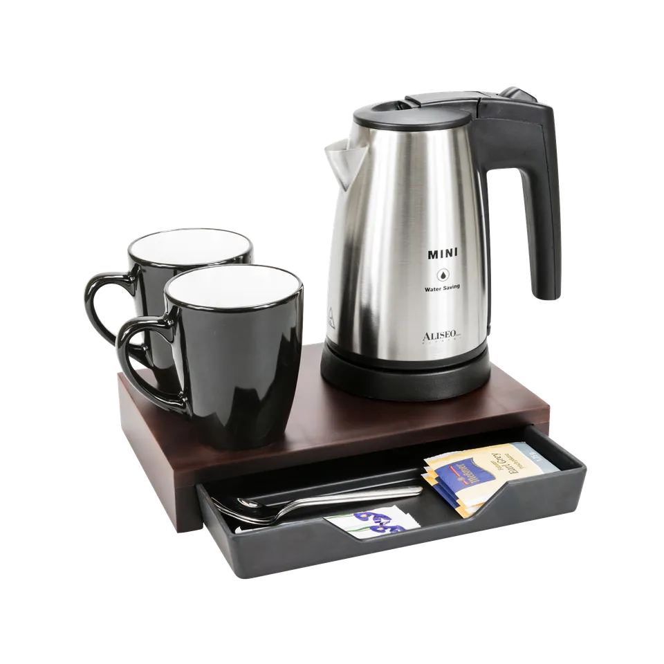aliseo-space-oasis-hospitality-set-mini-wasserkocher-0-5l-bridge-tray-2-tassen image 1