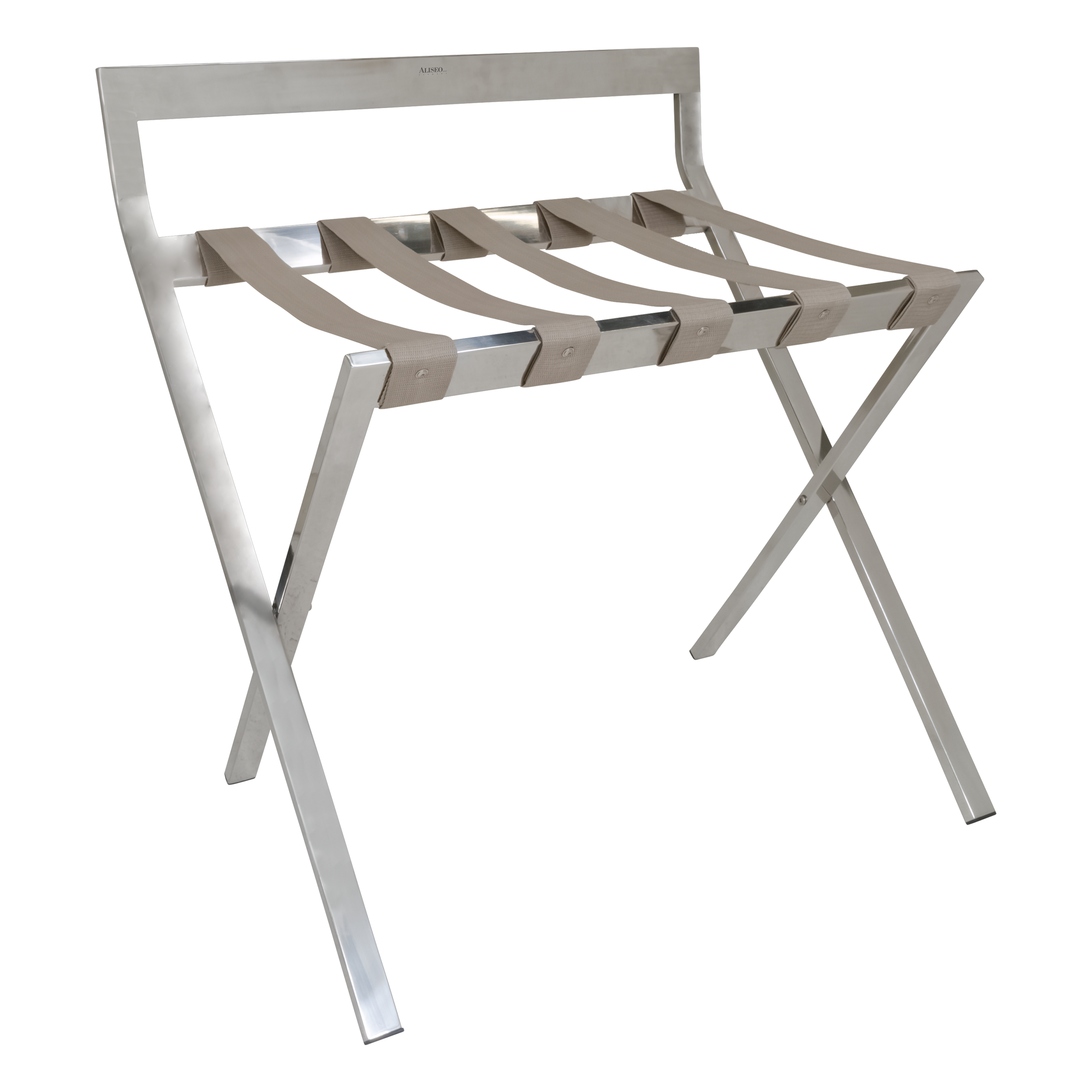 aliseo-kofferablage-chrom-mit-r-ckenlehne-beige image 1