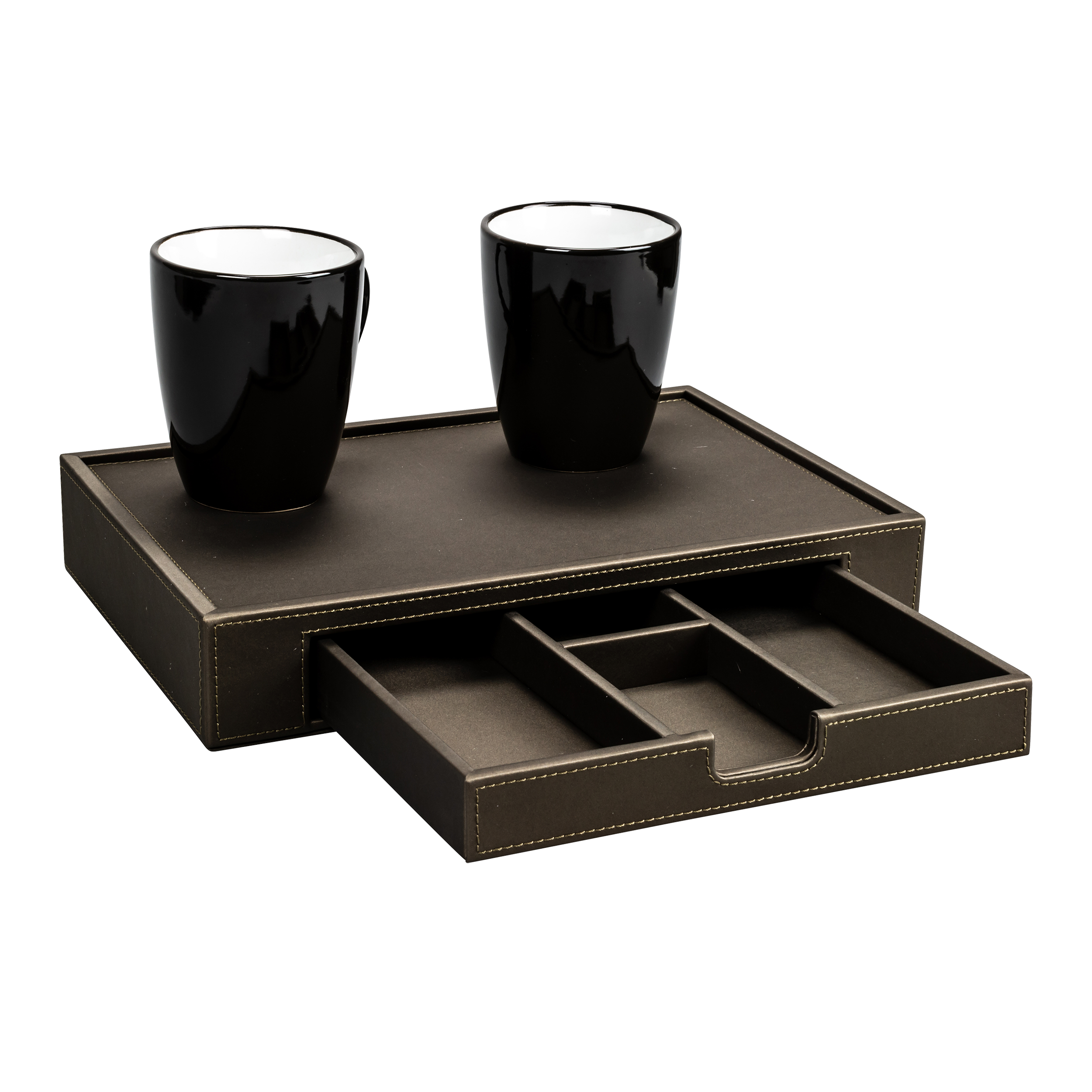 aliseo-londoner-tablett-klein-mit-schubfach-kunstleder image 5