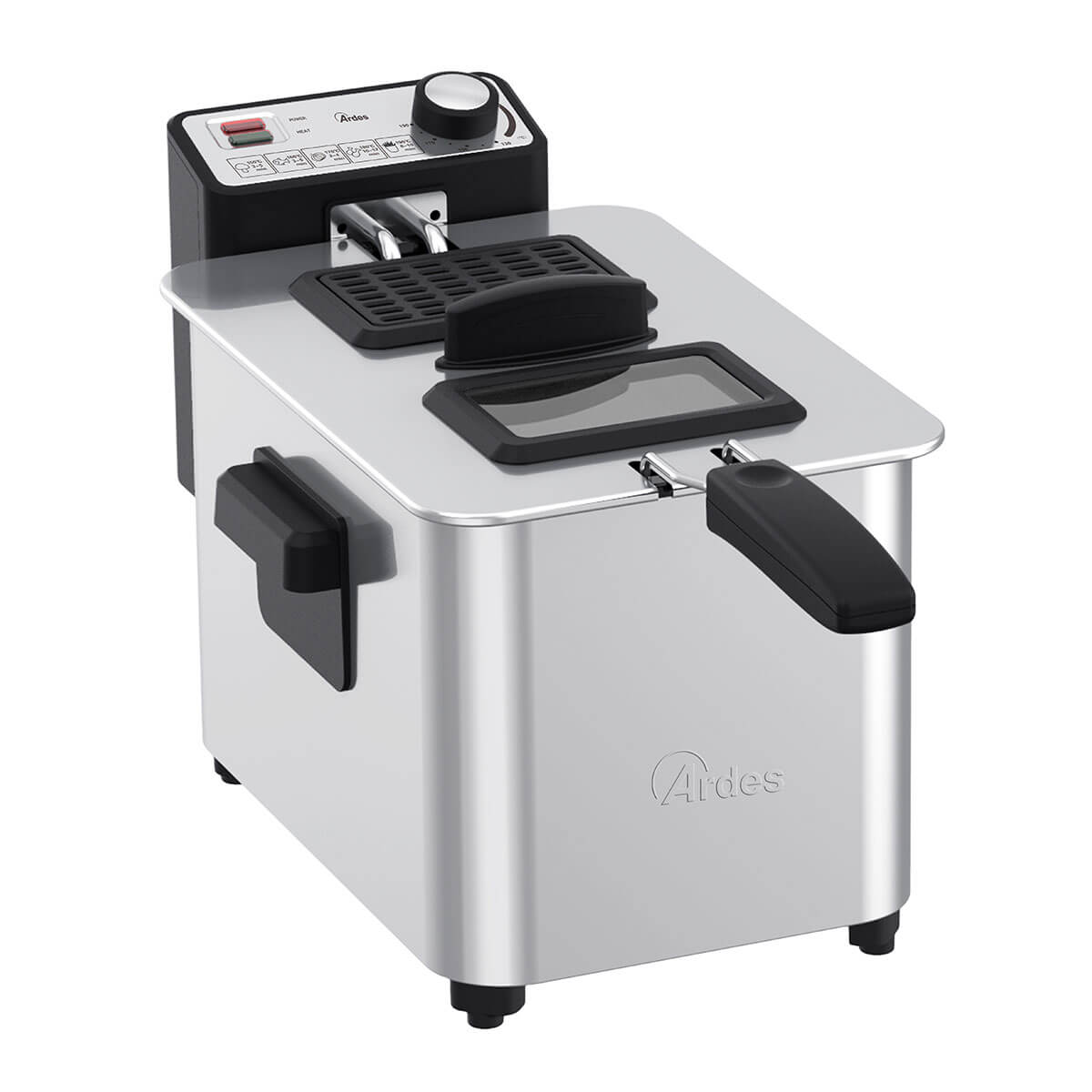 ardes-dorella-4l-ardeep01-edelstahl-fritteuse-4-liter-bis-190-c image 1