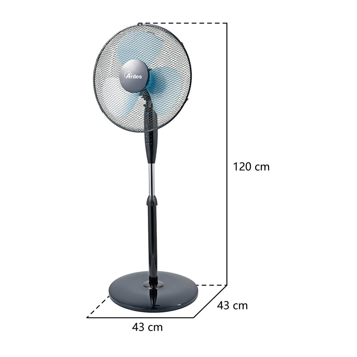 ardes-easy-40pb-ar5ea40pb-standventilator-40-cm-black image 2