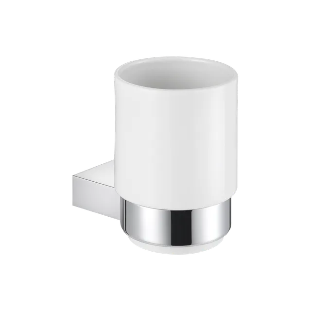 aliseo-architecto-becherhalter-mit-keramikbecher-messing-chrom image 1