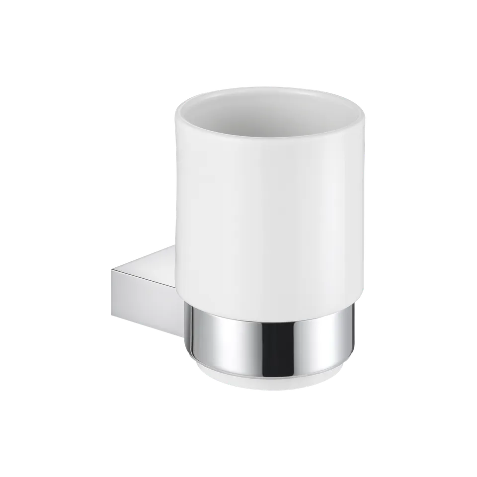 aliseo-architecto-becherhalter-mit-keramikbecher-messing-chrom image 1