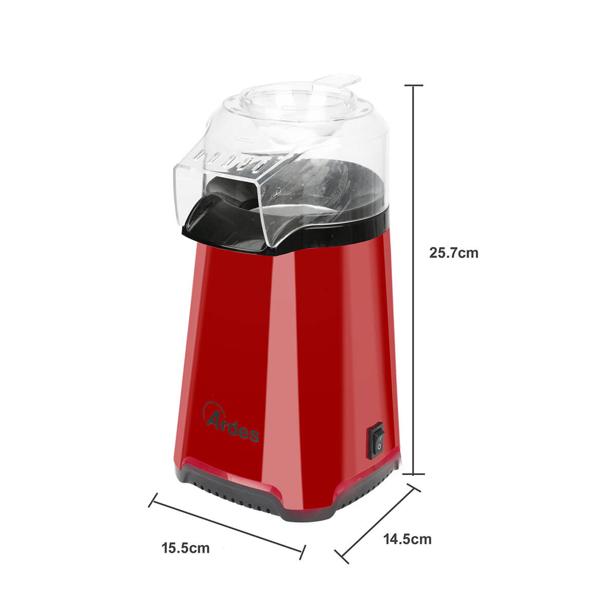 ardes-pop-art-ar1k05-popcornmaschine-1200w-hei-luft image 4