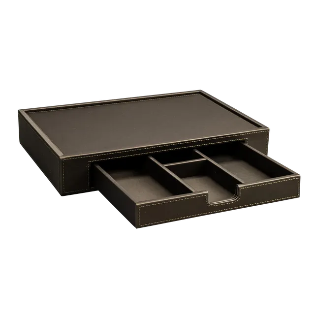 aliseo-londoner-tablett-klein-mit-schubfach-kunstleder image 1