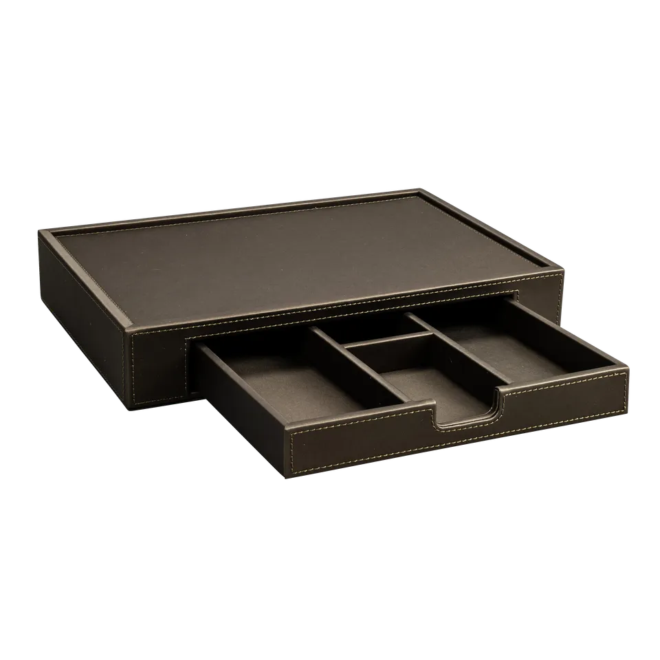 aliseo-londoner-tablett-klein-mit-schubfach-kunstleder image 1