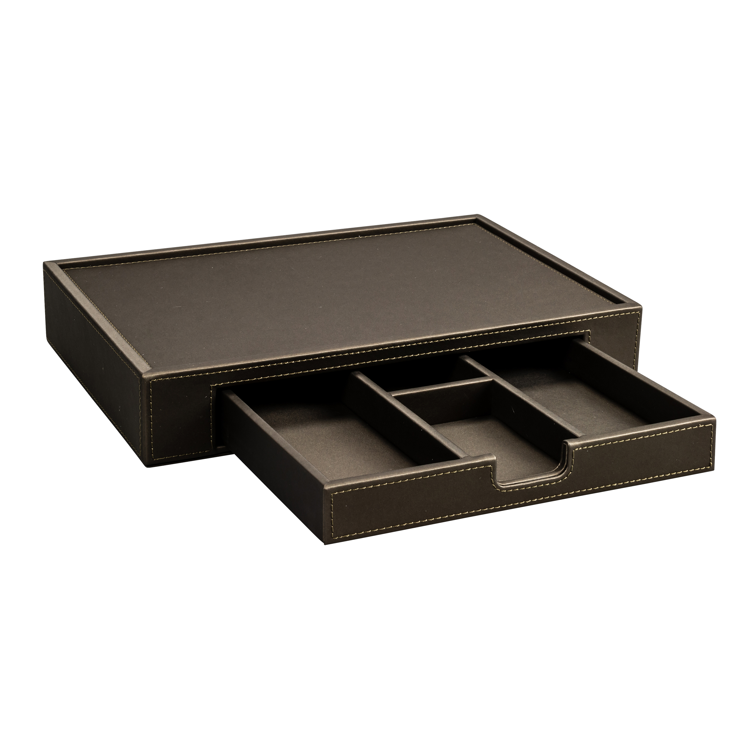 aliseo-londoner-tablett-klein-mit-schubfach-kunstleder image 1