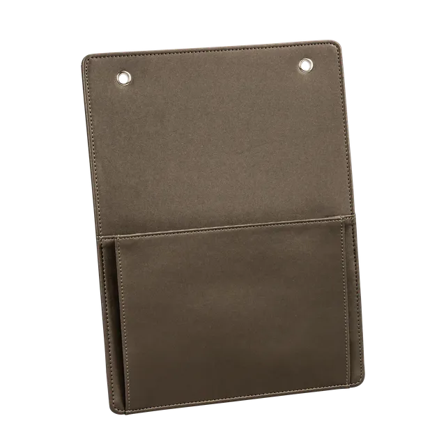 aliseo-londoner-info-wandhalter-kunstleder-schwarz-taupe image 1