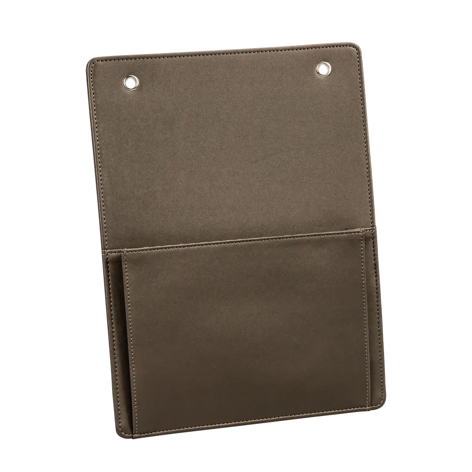 aliseo-londoner-info-wandhalter-kunstleder-schwarz-taupe image 1