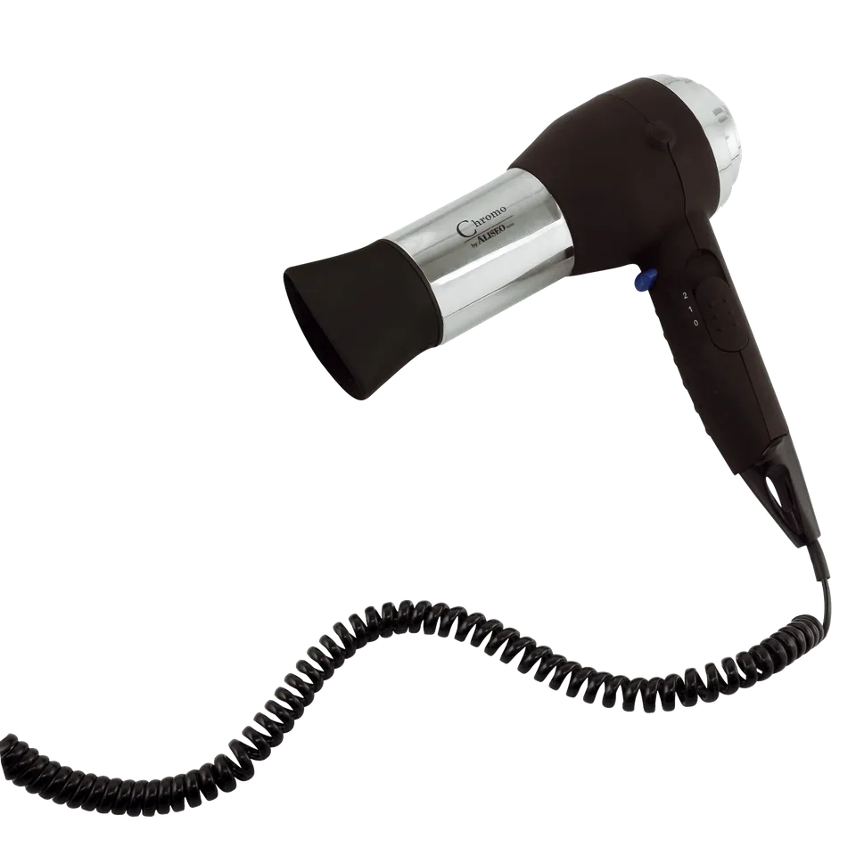 aliseo-chromo-retro-hotel-haartrockner-mit-tastschalter-soft-touch image 1
