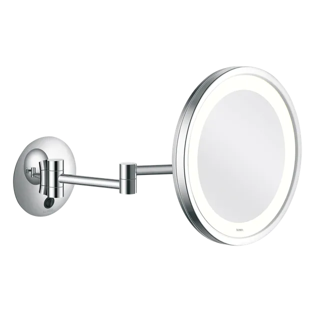 aliseo-led-city-light-beleuchteter-kosmetikspiegel-250-mm-3-fach-chrom-schwarz image 1