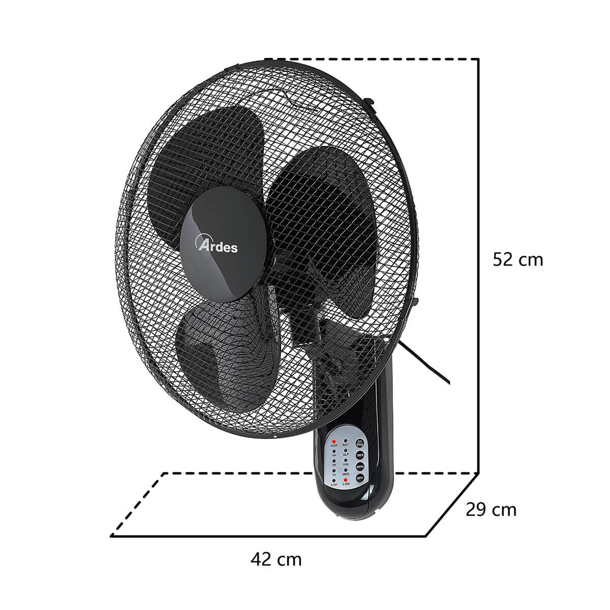 ardes-pareto-cool-rc-ar5w40r-wandventilator-40-cm-mit-fernbedienung image 3