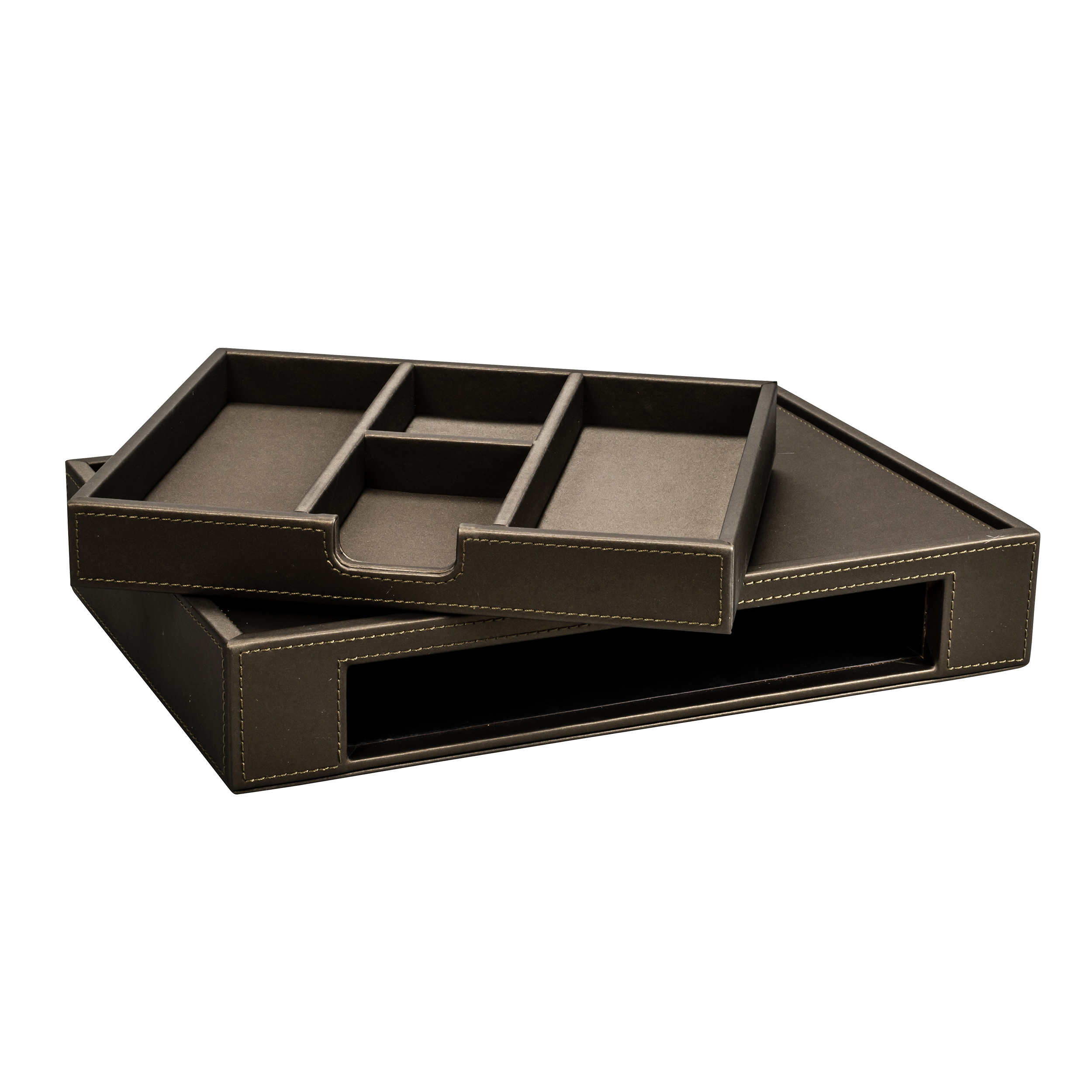 aliseo-londoner-tablett-klein-mit-schubfach-kunstleder image 4