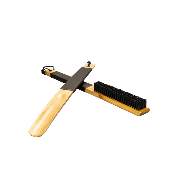 aliseo-londoner-kleiderb-rste-schuhl-ffel-set-holz image 1