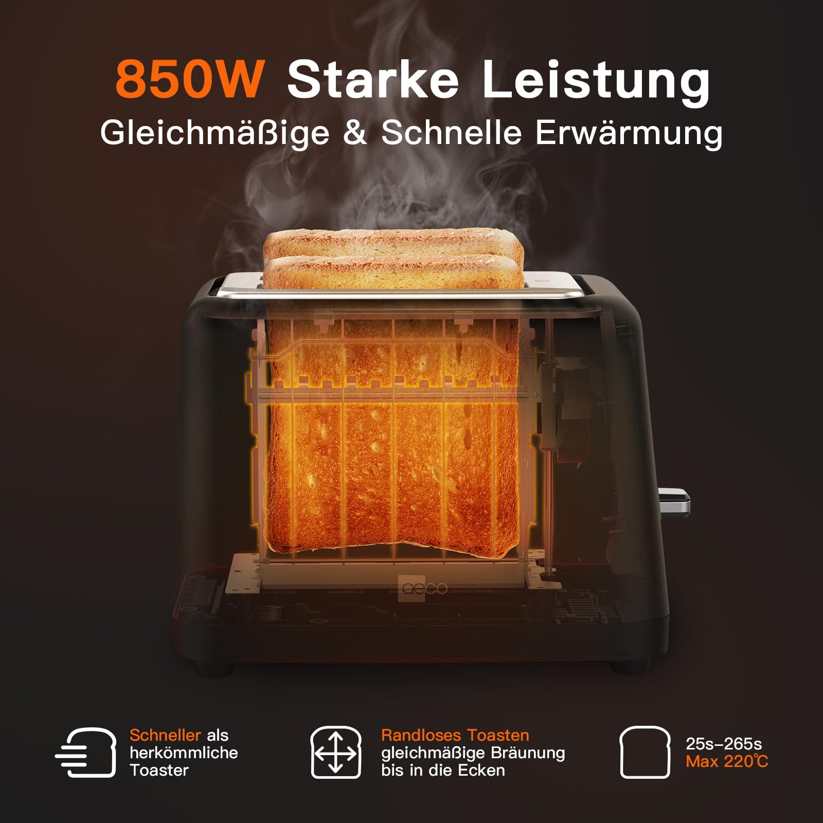 aeco-toastlab-elite-toaster-2-scheiben-5-lcd-850w image 5