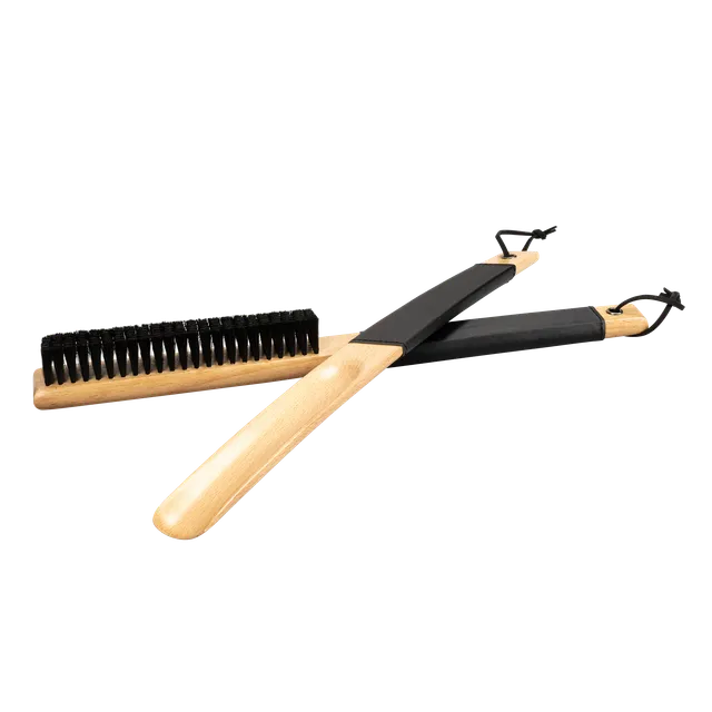 aliseo-londoner-kleiderb-rste-und-schuhl-ffel-set-kunstleder-holz image 1