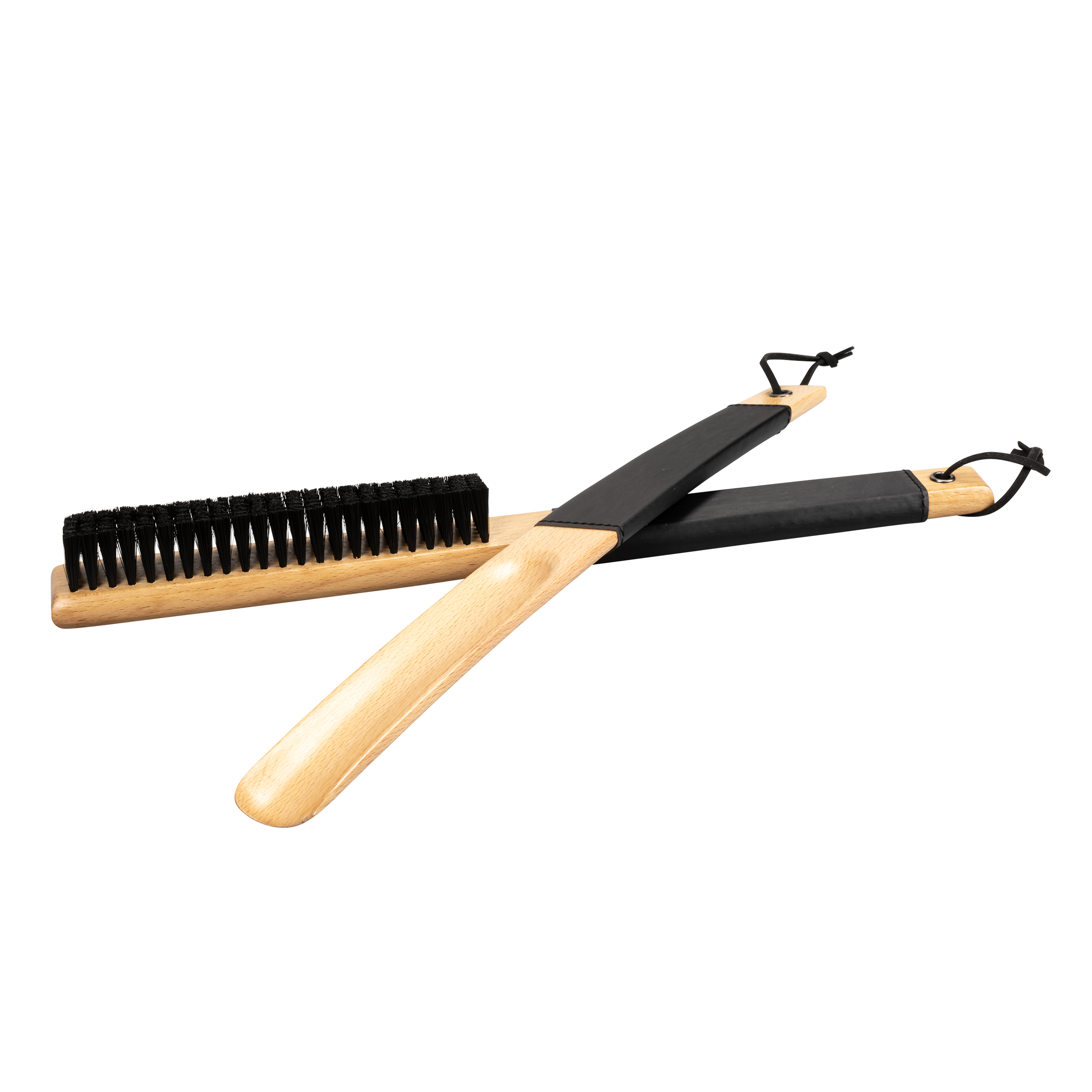 aliseo-londoner-kleiderb-rste-und-schuhl-ffel-set-kunstleder-holz image 1