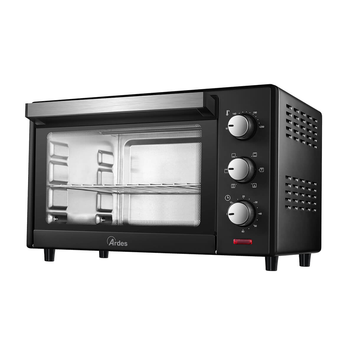 ardes-gustavo-dark-25l-ar6226b-umluft-minibackofen-6-funktionen image 2