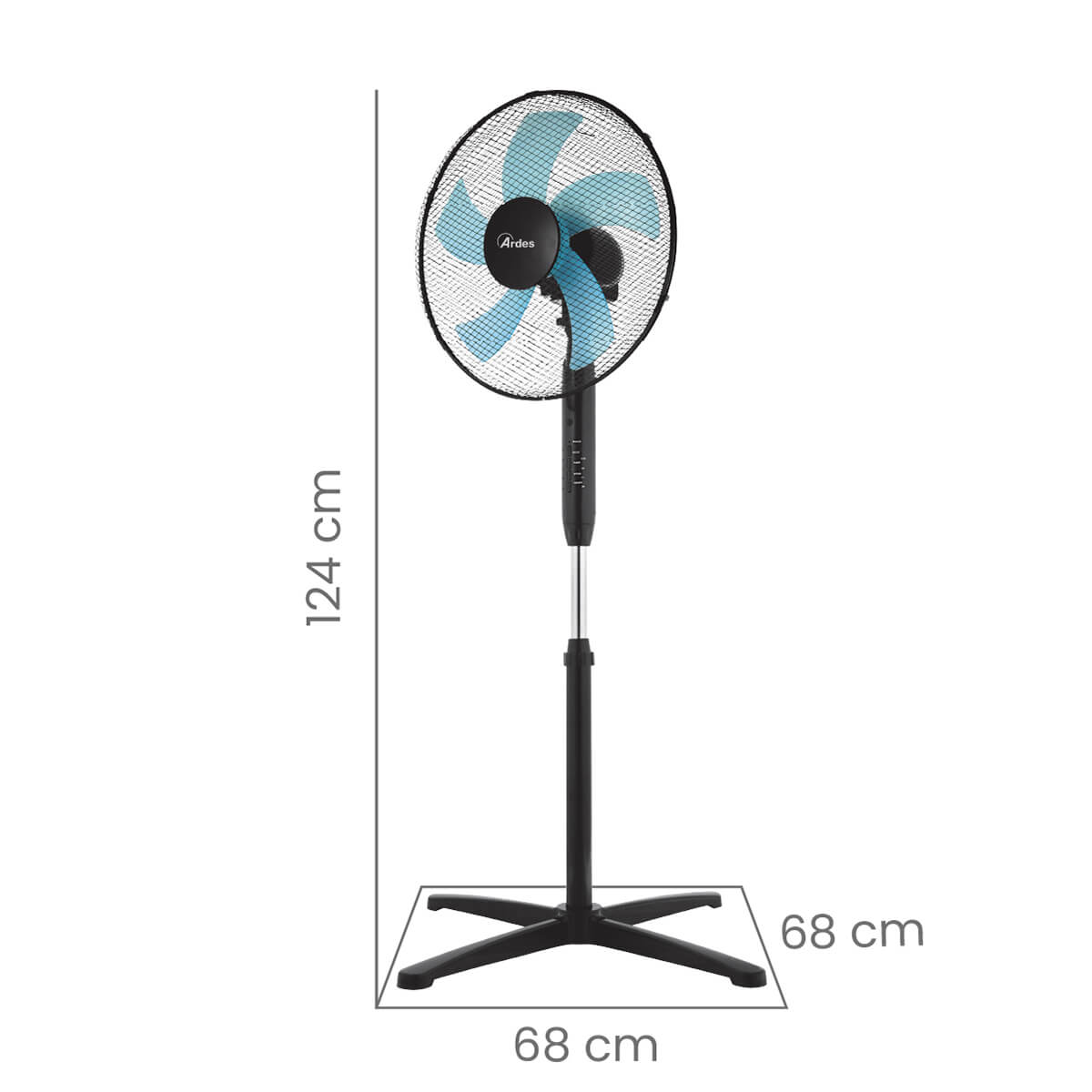 ardes-steelo-40pnr-ar5st40pnr-standventilator-40-cm-mit-fernbedienung image 7