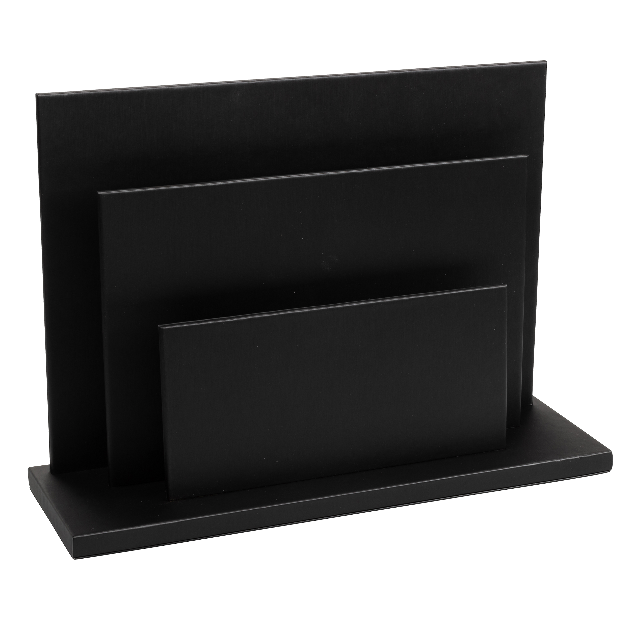 aliseo-londoner-zeitschriftenst-nder-kunstleder-accessoire-schwarz-taupe image 1